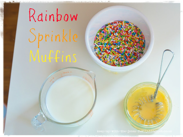 Rainbow Sprinkle Muffins