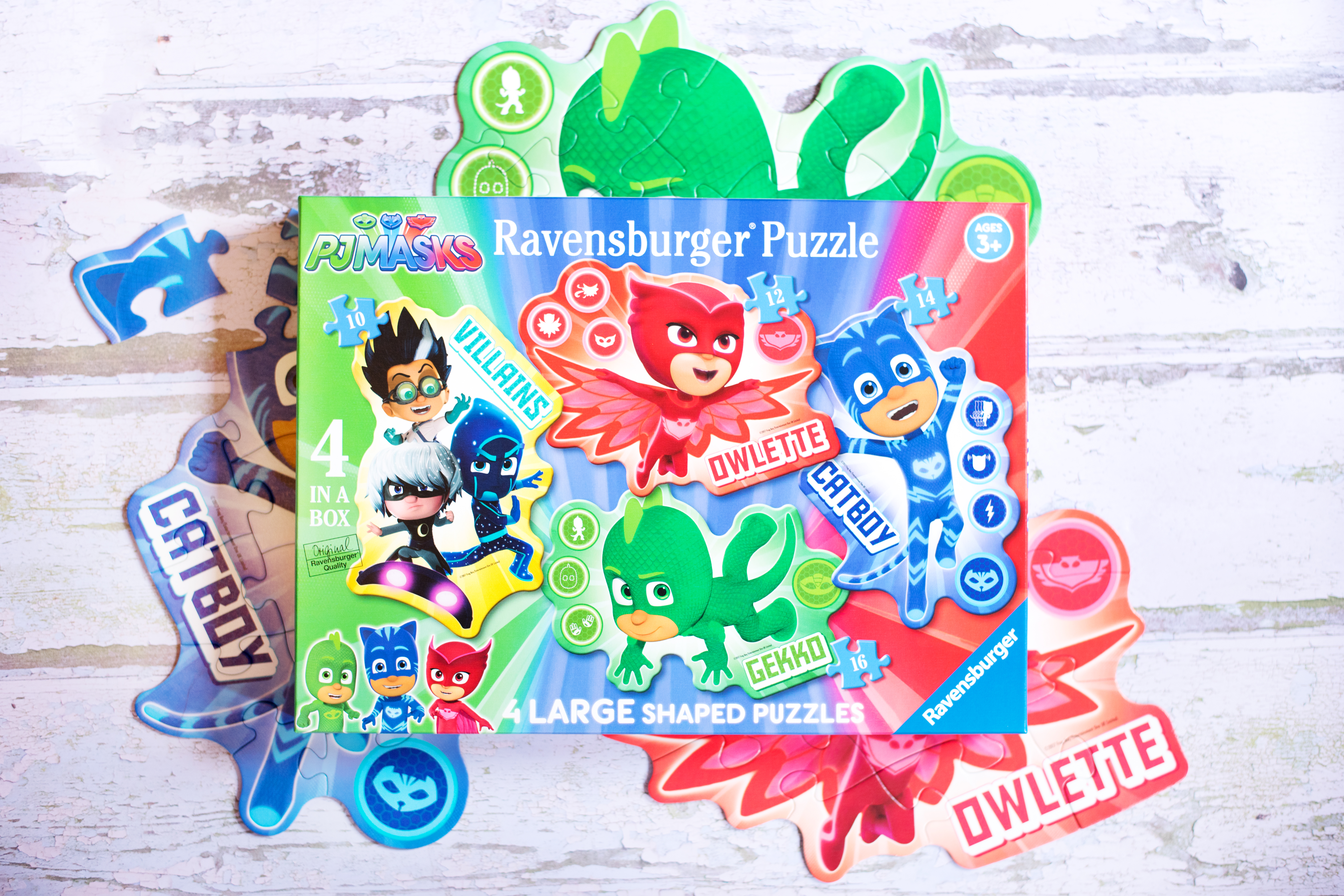 06974 Ravensburger PJ Masks Jigsaw Puzzle 4 in a Box Childrens Kids 72 Pieces 