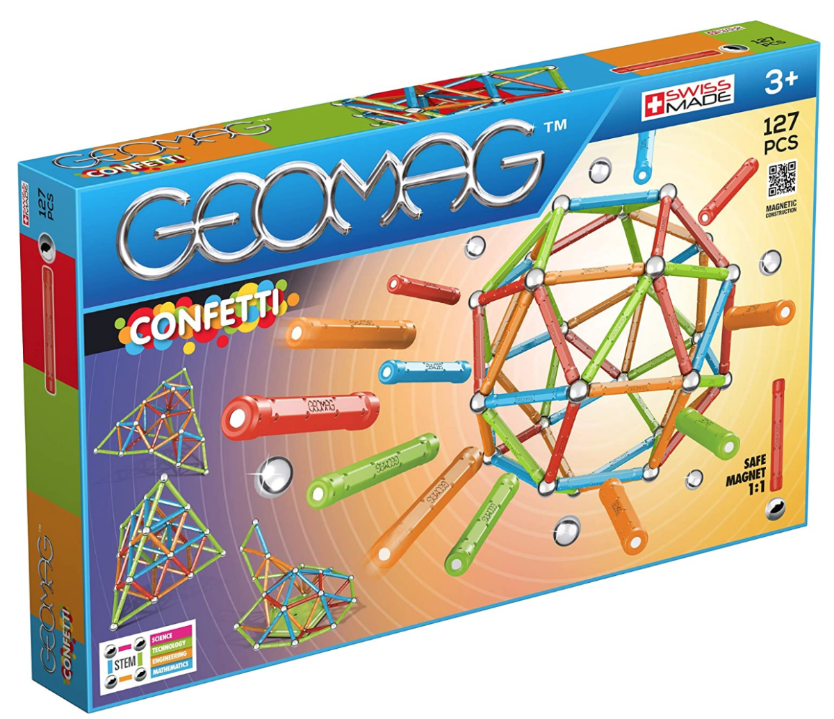 Geomag Confetti Set 127 Pieces STEM learning Toys Construction