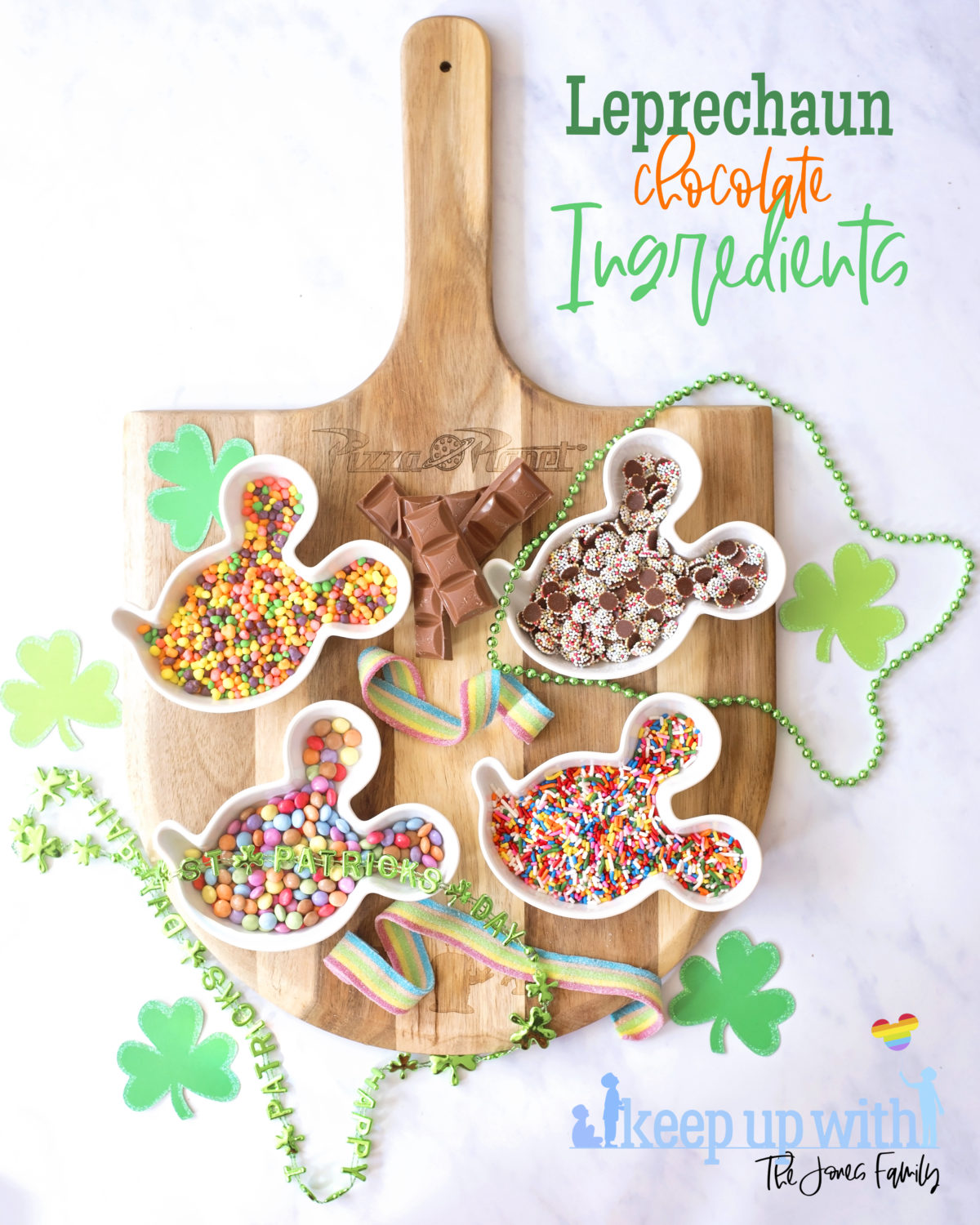 St. Patrick's Day treats Leprechaun Chocolate Buttons tutorial craft