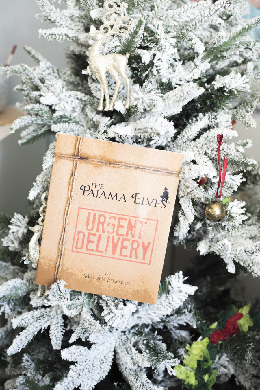 Pajama Elves book for the pyjama elves family tradition. Image by keep up with the jones family.
